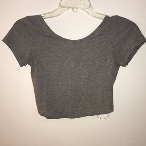 Brandy Melville gray crop top